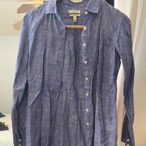 J.crew “Perfect” linen button down shirt